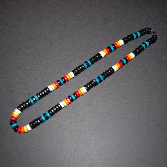 Wood Necklace,Men Wood surfer necklace,Tribal style,Surfer Necklace,Chocker - Picture 3 of 3